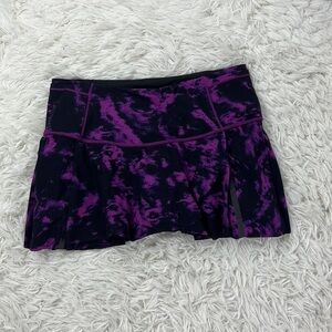 Lululemon Hit Your Stride Skirt Breezie Regal Plum Black / Black